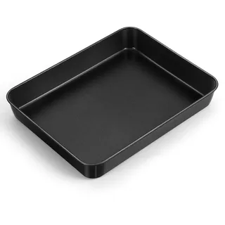 HaWare Antihaft Backblech, Edelstahl Auflaufform Tiefes Ofenblech, Rechteckiges Kuchenform Backform für Brownies/Lasagne/Auflauf, 31,6 x 24,6 x 5 cm, Rostfrei & Schwerlast, Leicht zu Reinigen