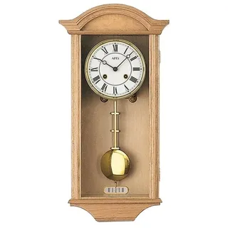 AMS 614/5 Regulateur Regulator mit Pendel Holz Eiche Pendeluhr - Schwarz