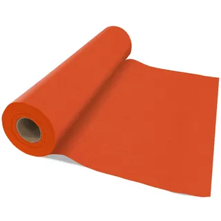 VelaHub Airlaid 20 Tischläufer, 40x120cm, 24m auf Rolle, Hochwertige, Einwegläufer, Orange