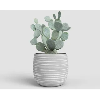 Artevasi Dóris Topf, Blumentopf, dekorativer Topf, Einzigartige Textur, Handgemachte Keramik, Grau, 20cm