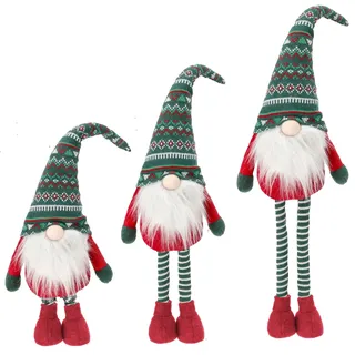 CREOLOGIC XXL-Wichtel Figur 140 cm · Wichtel Teleskopbeine · Weihnachtsdekoration Wichtel · Nordic Wichtel · Deko Wichtel · Dekorationsfiguren · Weihnachtswichtel Mann · Gnom (Grün Mann)