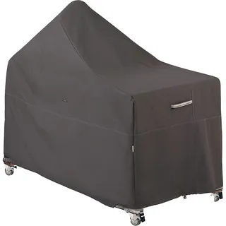 Classic Accessories 55-420-015101-EC Ravenna Kamado Keramikgrill mit versetzter Tischabdeckung Premium Outdoor Grillabdeckung mit strapazierfähigem und wasserabweisendem Stoff, Taupe, Groß