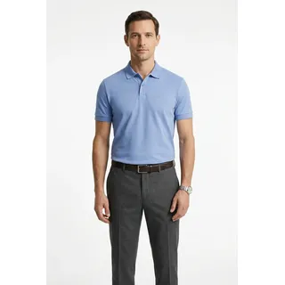 Poloshirt BOSS GREEN "Pio 2 Jersey Regular Fit", Herren, Gr. XXL, light, pastel blau459, Jersey, Obermaterial: 100% Baumwolle, gestreift, regular fit normal, Rippstrickbündchen, Shirts Poloshirt, Cotton Jersey Polo, pflegeleicht 100% Baumwolle, Topseller
