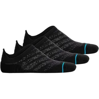 Sneakersocken STANCE "Socken Run Light Tab 3 Pack 3er Pack", Damen, Gr. 43-47, schwarz, Obermaterial: 68% Nylon NY. 22% Polyester PES. 6% Baumwolle CO. 4% sonstige Fasern AF., Socken Sneakersocken