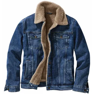 Sherpa-Jeansjacke Blau 58