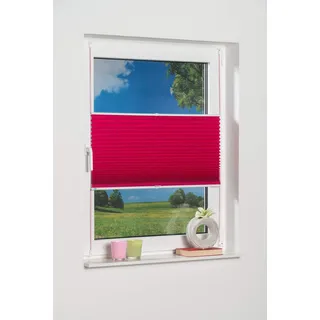 K-home Klemmfix-Plissee Palma Fuchsia 110 x 130 cm +++Verdunklung+++