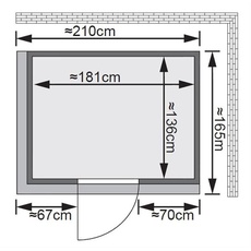 Bild von Fanja inkl. 3,6 kW Ofen + int. Steuerung