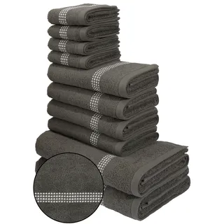 OTTO home Kapra Handtuchset 10-tlg. grau