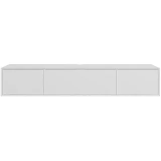 Calicosy Tv-Möbel mit 3 Absenkungen 43/200/36 cm , Weiß , Holzwerkstoff , 43x36x46.5 cm , Wohnzimmer, TV Möbel, Lowboards, Lowboards stehend