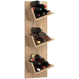 VCM Weinregal 33 x 25,6 x 106,5 cm Eiche