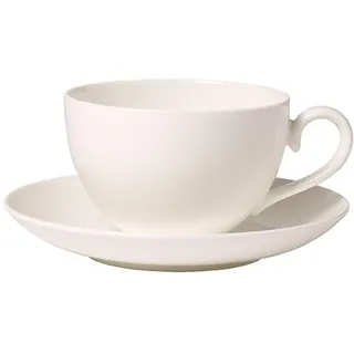 Villeroy & Boch Kaffeetasse mit Untertasse 0,26 l Weiß
