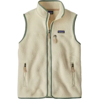 Patagonia Retro Pile Vest - natural w/Ellwood green