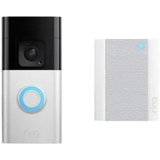 Bild B0BFJNL42P IP-Video-Türsprechanlage Video Doorbell + Chime (2nd Gen) WLAN Nickel (matt), Schwa