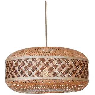 Good & Mojo Hängeleuchte , Braun, Naturfarben , Naturmaterialien , rund , 25 cm , Lampen & Leuchten, Innenbeleuchtung, Hängeleuchten, Pendelleuchten