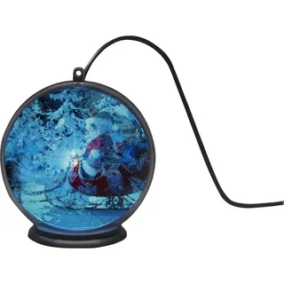Konstsmide 1550-700 3D Hologrammkugel Winterlandschaft, 2H Timer, aufstell- oder hängbar, 42 Dioden, Innen (USB)