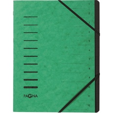 Bild von Ordnungsmappe A4, 12 Fächer, grün