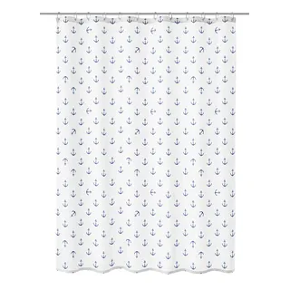 KLEINE WOLKE Duschvorhang Anchor 180 x 200 cm dunkelblau