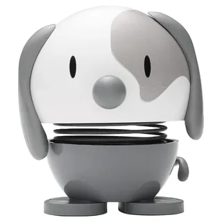 Hoptimist Tier, Hund, Wackelfigur & Glücksbringer Skandinavisch, Wohnzimmer & Schreibtisch Deko, Büro Gadget, Tolle Kleine Geschenke, 5,5 x 5,9 x 7,3 cm, Small, Grau