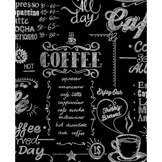 Superfresco Easy Vliestapete Coffee Shop 10,05 x 0,52 m 1000 g Braun/Schwarz