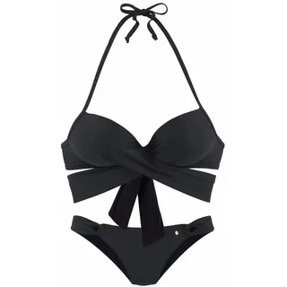 s.Oliver Damen, Lmh-209 Bikini-Set, schwarz, 38, / C, EU