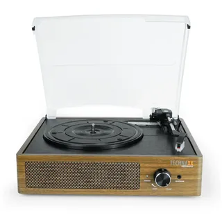 Technaxx Retro Turntable With Bt, Plattenspieler Braun