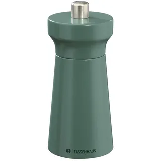 Zassenhaus Salzmühle WESTERLAND deep forest |lackiertes Buchenholz | mit stufenlos verstellbarem Hochleistungs-Keramikmahlwerk | Gewürzmühle für Salz | 12 cm, Ø 5,4 cm