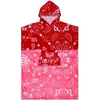 Badeponcho ROXY "Stay Magical Printed", Damen, hibiscus boho bandana bico, Obermaterial: 100% Walkfrottier;, Hausmäntel Badeponcho