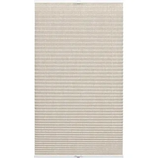 Wohnidee Plissee mit 2 Bedienschienen Beige 60 cm x 130 cm