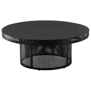 Livetastic Couchtisch West End Schwarz MDF 100 x 100 x 40 cm