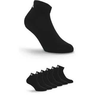 Kurzsocken FILA "UNISEX FITNESS QUARTER SOCKS HALF TERRY", Damen, Gr. 35-38, schwarz, Baumwollmischung, elastisch, Socken Kurzsocken, mit verstärkter Ferse