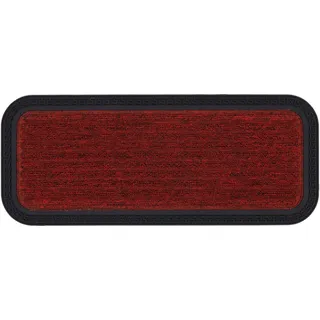 ASTRA "Border Star 1" rechteckig 8 mm Höhe Türmatte, Schmutzfangmatte, In -und Outdoor geeignet, rot