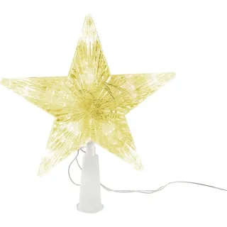 Stern MagicHome Weihnachten, 10x LED, golden, 2xAA - Gold