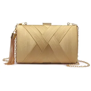COLLEZIONE ALESSANDRO Sydney Clutch Synthetik Gold