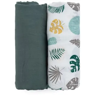 Petite&Mars Misty Stoffwindeln Misty Green 120 x 120 cm 2 St.