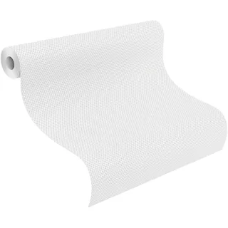 Rasch Textil Vliestapete 10,05 m x 0,53 m 127300 Weiß