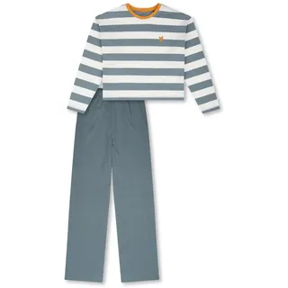 Schiesser Mädchen Schlafanzug Set Pyjama lang - 100% Organic Bio Baumwolle - Größe 140 bis 176