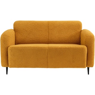 Livetastic 2-Sitzer-Sofa Gelb Teddystoff