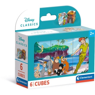 Clementoni Disney Classics 6 Würfel Puzzle Kinder - Geschicklichkeitsspiel für Kinder ab 3 Jahren - Sensorik- & Motorikspielzeug 40657