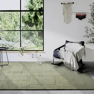 Villeroy & Boch Charlotte Wollteppich 120 x 170 cm Grün