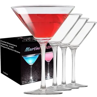 PARACITY Martinigläser 240ml bleifrei mundgeblasen, 4er-Set