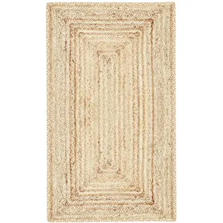 Eckig Jute Teppich Teppiche Wanddeko Outdoor Garten Flur Natur 200cm Gross