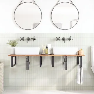 vidaXL Waschtischplatte Unbehandelt 120x50x2 cm Massivholz Akazie - Braun