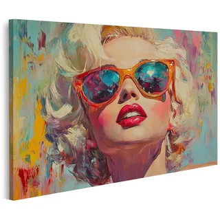 islandburner Bild auf Leinwand Marilyn Monroe pop Art Bilder Wandbilder Poster