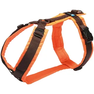 Brustgeschirr Protect - Hundebrustgeschirr leuchtorange/braun Gr.XXS Hundegeschirr 1 St