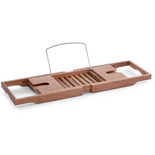 Zeller Present Badewannenablage , Naturfarben , Holz , Bambus , Hartholz , 70x22x4 cm , für alle handelsüblichen Badewannen geeignet, ausziehbar , Badaccessoires, Sonstige Badaccessoires