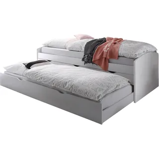 Funktionsbett BEGABINO, weiß, Liegefläche B/L: 90cm x 200cm, kein Härtegrad, Daybetten, Funktionsbett, mit 2. Schlafgelegenheit