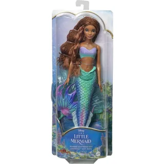 Mattel Disney Kleine Meerjungfrau Ariel mit Glitzerflosse - Blau