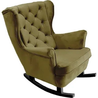 DomoHome Relaxsessel Armlehnensessel Armlehnen Fernsehsessel Loungesessel Polstersessel Couchsessel Armsessel Chair Wohnzimmersessel Ohrensessel | 102x81x95cm | Green_29845 - Grün