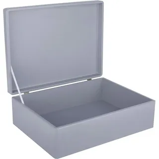 Creative Deco Holzkiste XL 40 x 30 x 14 cm 1-tlg. grau