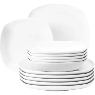 SELTMANN WEIDEN Lido Tafelservice 12-tlg. eckig weiß